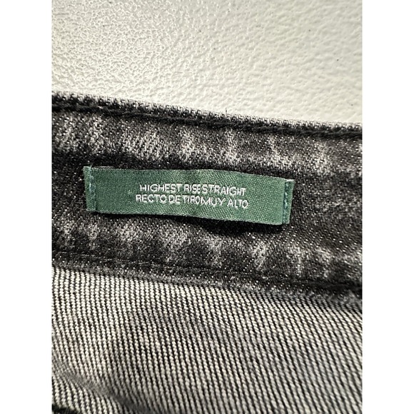 Wild Fable Highest Rise Straight Women's Sz 00 Black Denim Distressed Jeans - Picture 8 of 12